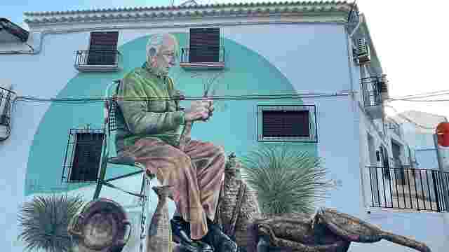 Mural Frasquito "el de las vacas". El arte del esparto