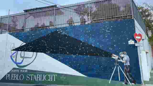 Mural Fuente-Tójar. Pueblo starlight