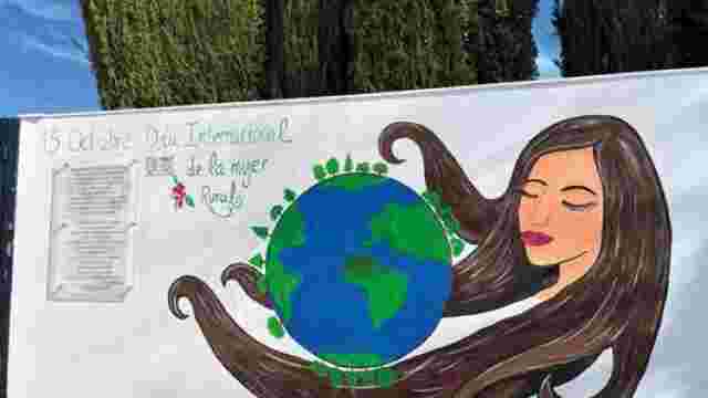 Mural Día Internacional de la Mujer Rural